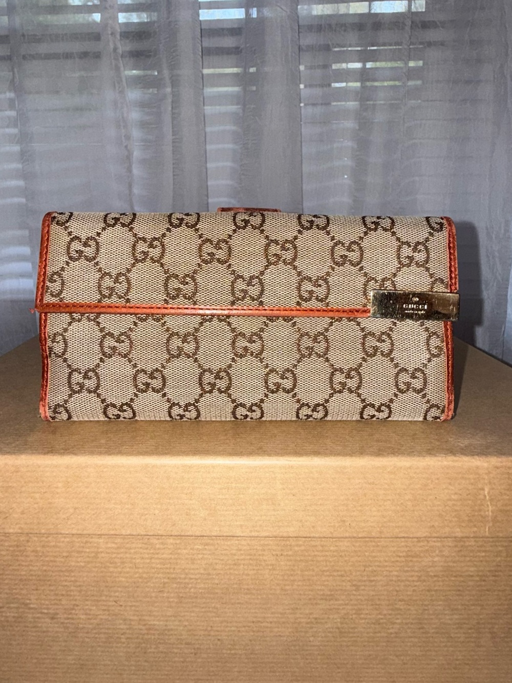 Gucci Supreme Monogram Canvas Wallet